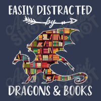 Easily Distracted By Dragon And Books Nerds Men Women Fashion Visor | Artistshot