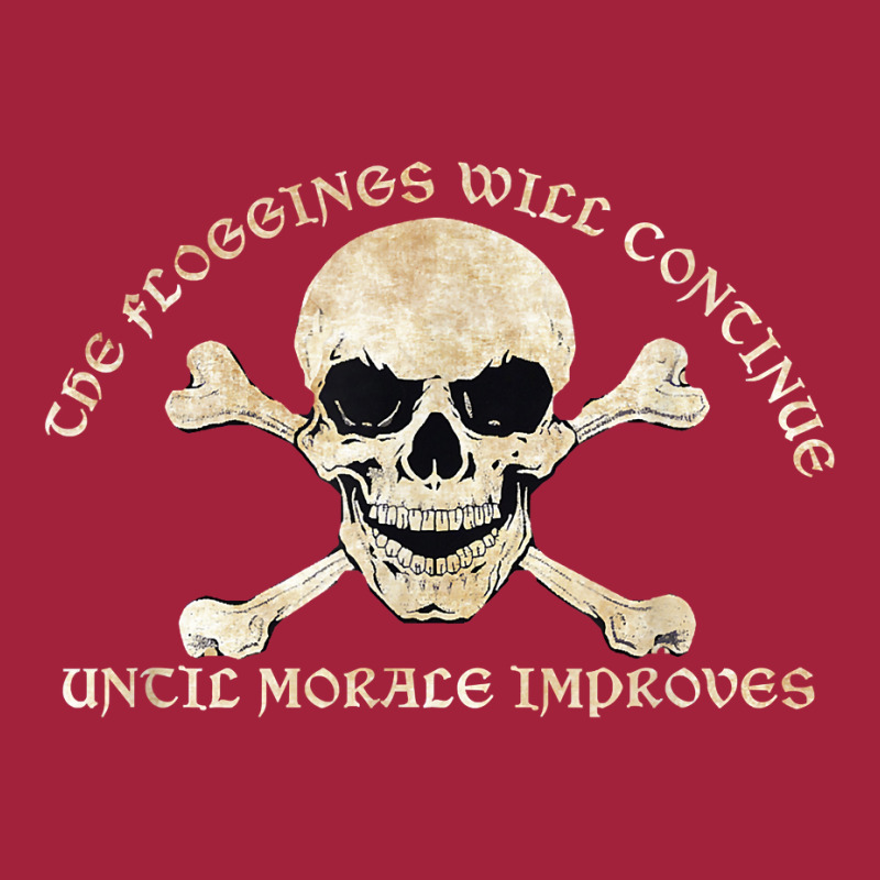 Pirate Skull Floggings Will Continue Until Morale Improves T Shirt Fashion Visor by RolaLuken | Artistshot