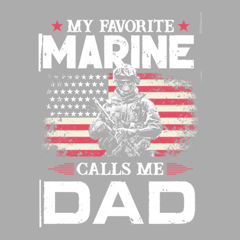 My Favorite Marine Calls Me Dad T  Shirt Father's Day Flag My Favorite Men's T-shirt Pajama Set by mckenzielinda422 | Artistshot