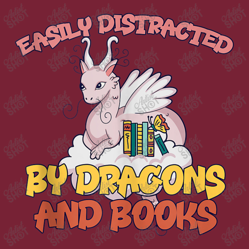 Easily Distracted By Dragon And Books Funny Dragon Designs Gifts Men Nike Dri-FIT Cap by HailieDesign | Artistshot