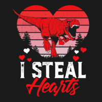 I Steal Hearts Tshirt Valentines Day Dinosaur Boys Kid (19) Nike Dri-fit Cap | Artistshot