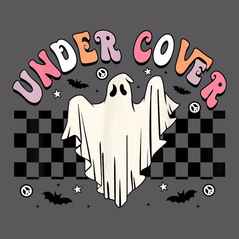 Under Cover Retro Hippie Funny Halloween Costume Cute Ghost Seamless Cap by Sombre | Artistshot