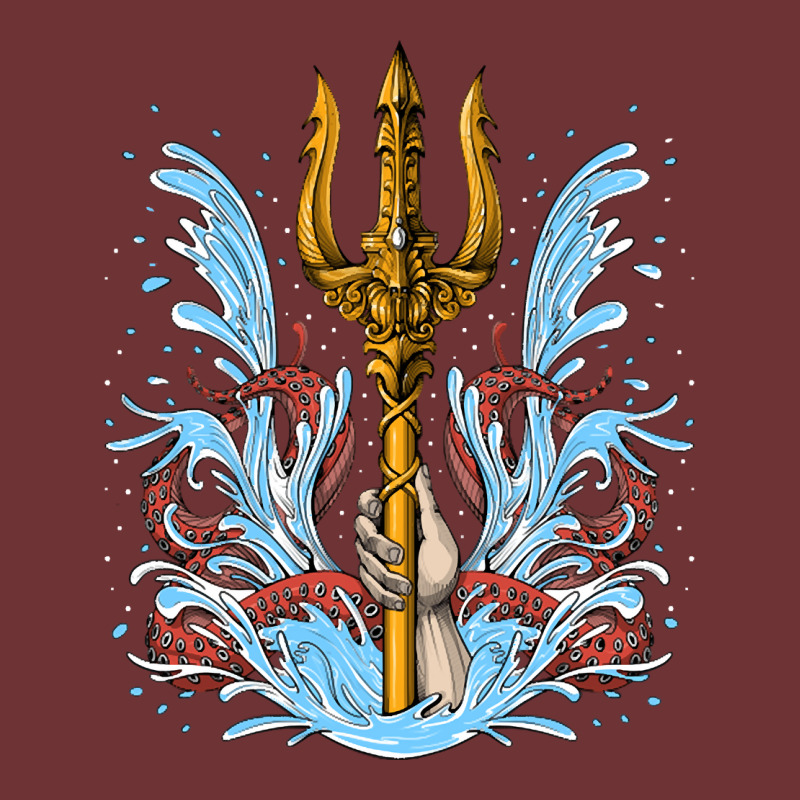 Poseidon Trident, Poseidon Trident Painting, Poseidon Trident Vintage, Seamless Cap | Artistshot