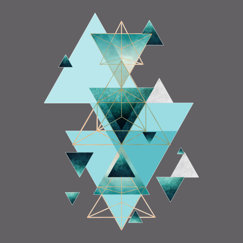 Geometric Triangle Compilation In Teal Yupoong Trucker Cap | Artistshot