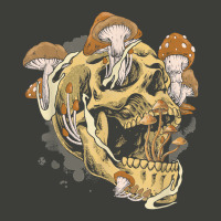 Halloween Skull Mushroom Morel Mycologist Goth Skeleton T Shirt Pa Trucker Cap | Artistshot