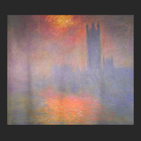 Monet's London Houses Of Parliament The Sun Shining Fog T Shirt Fashion Visor | Artistshot