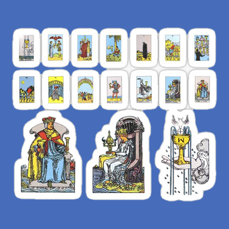 Tarot Card Sticker Set Major Arcana The Hermit Eleven Piece Pack 45474 Fashion Visor | Artistshot