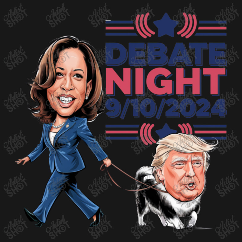 Funny Kamala Dog Walks Trump Flannel Shirt | Artistshot