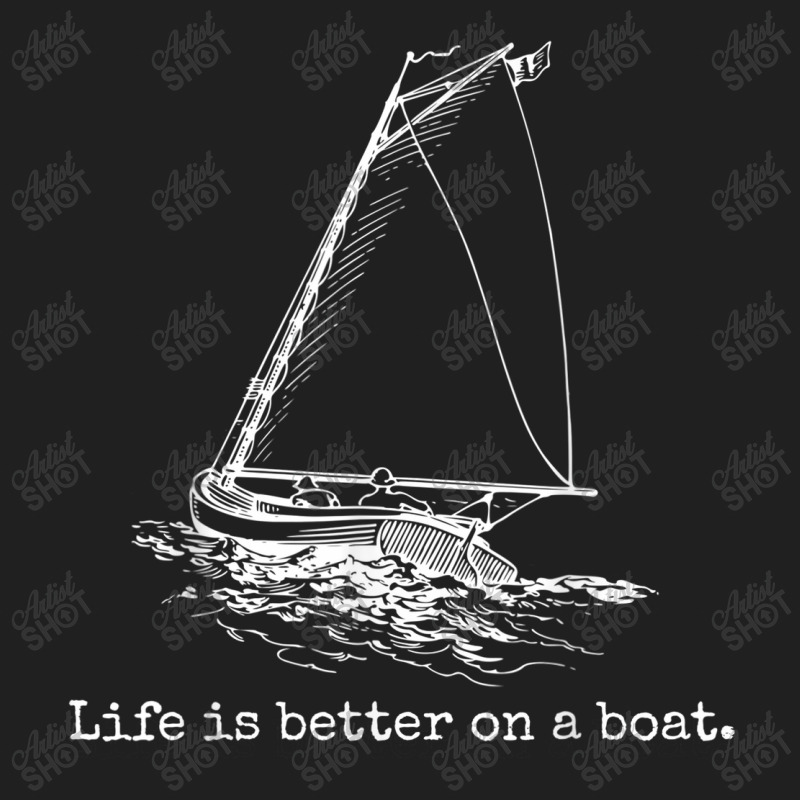 Life Is Better On A Boat Sailboat Drawstring Bags | Artistshot