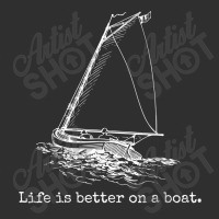 Life Is Better On A Boat Sailboat Square Leatherette Patch | Artistshot