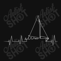 Funny Sailboat Heartbeat Metal Print Vertical | Artistshot