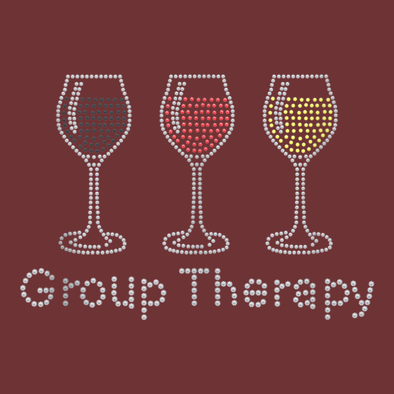 Woman Group Therapy Wine Glasses Rhinestone For Birthday Tank Top Seamless Cap by cm-arts | Artistshot