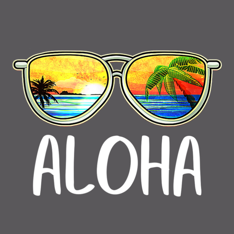 Aloha Hawaii Hawaiian Island Sunglasses Palm Trees Beach Seamless Cap by cm-arts | Artistshot