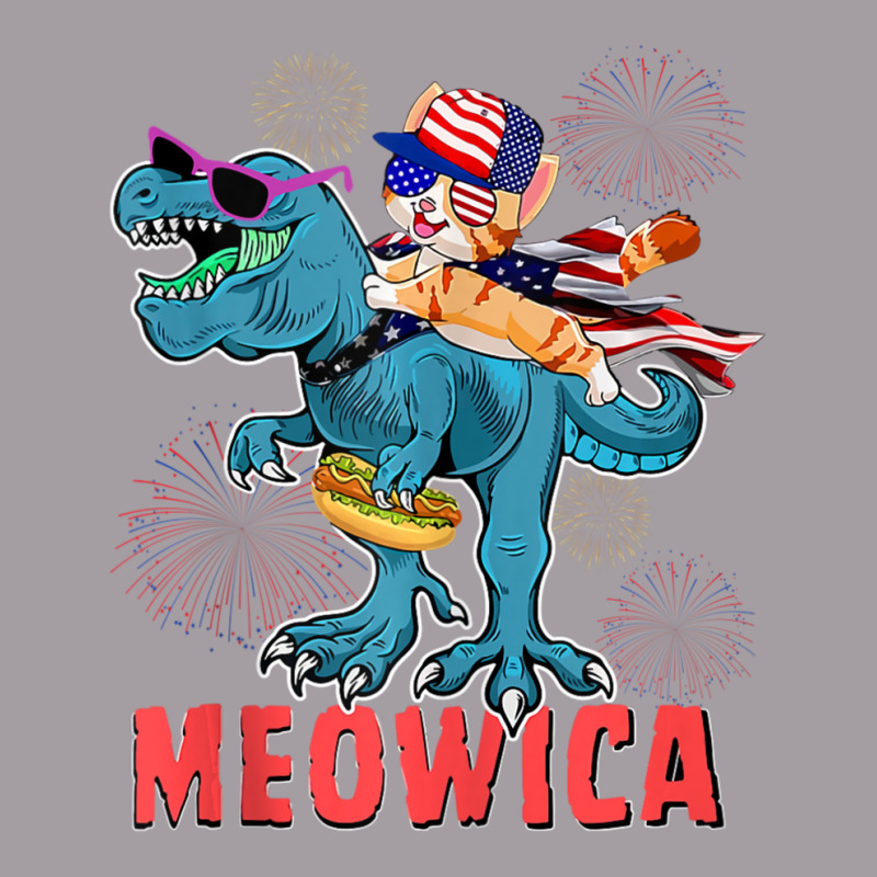 4h Of July Meowica Ca Riding Rex Dinosaur Usa Flag Boys Seamless Cap by cm-arts | Artistshot