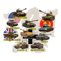 Top Ten Best Ww2 Tanks M4 Sherman Panzer Iv Tiger Ii T-34 Seamless Cap | Artistshot