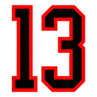 Number #13 Red Black Sports Jersey Birthday Lucky Number 13 Yupoong Trucker Cap | Artistshot