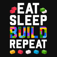 Master Builder Eat Sleep Build Repeat Building Blocks Bricks Sweatshir Foam Snapback Hat | Artistshot