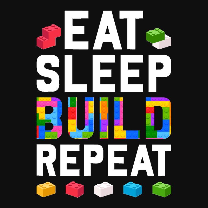 Master Builder Eat Sleep Build Repeat Building Blocks Bricks Sweatshir Foam Snapback Hat | Artistshot