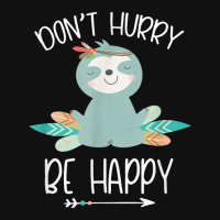 Cute Don't Hurry Be Happy Mediation Sloth Lover Women Baby Bibs | Artistshot