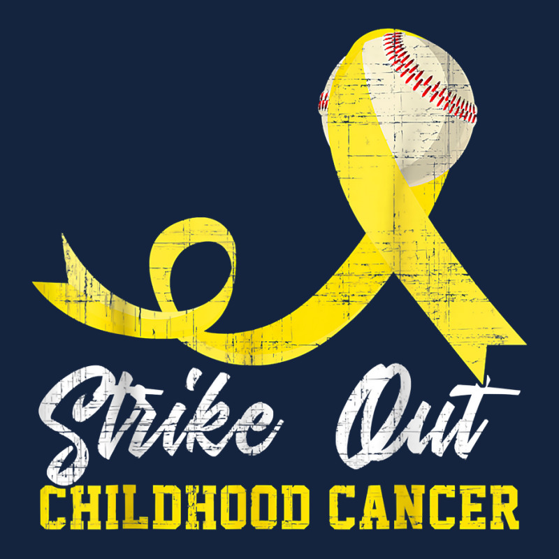 Baseball Strike Out Childhood Cancer Tshirt Gold Ribbon T Shirt Foam Snapback hat by cm-arts | Artistshot