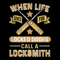 When Life Gives You Locked Doors Call A Locksmith 5 Panel Snapback Cap | Artistshot