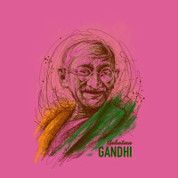 Mahatma Gandhi Jayanti Scribble Art Pa Trucker Cap | Artistshot