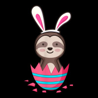 Cute Sloth In Easter Egg With Bunny Ears For Easter Adjustable Cap | Artistshot