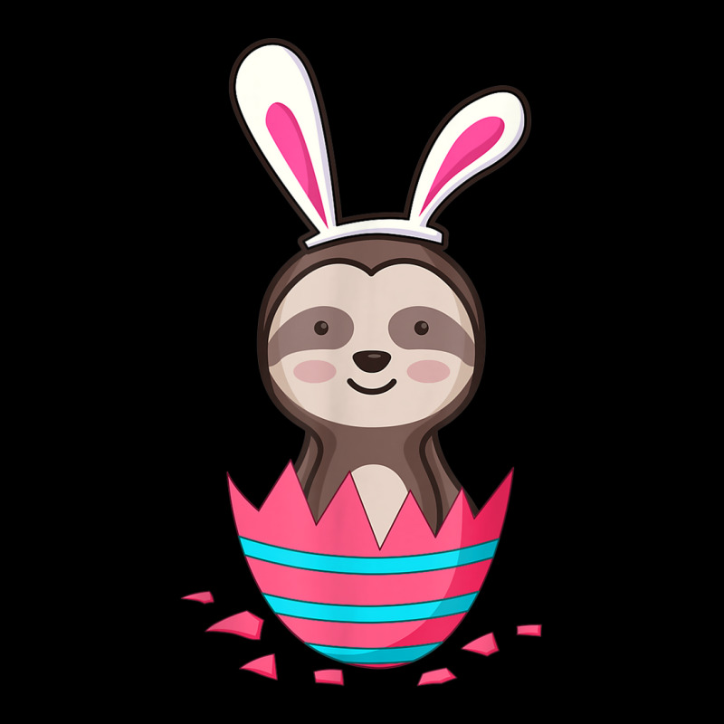 Cute Sloth In Easter Egg With Bunny Ears For Easter Adjustable Cap by ThienThuong | Artistshot