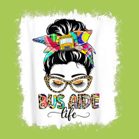 Bus Aide Life Messy Bun Women Leopard Bus Aide Gifts T Shirt Fashion Visor | Artistshot