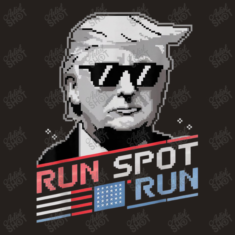 Run Spot Run, Funny Quote Debate Trump Kamala Elec Tank Top | Artistshot