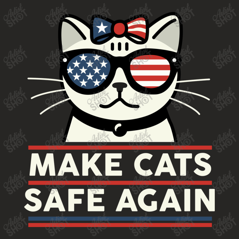 Make Cats Safe Again Ladies Fitted T-Shirt by NQArtist | Artistshot