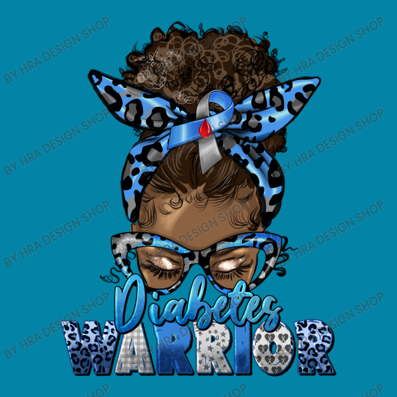 Diabetes Warrior Afro Messy Bun Retro Trucker Cap | Artistshot