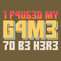 I Paused My Game To Be Here Retro Gamer Gift Retro Trucker Cap | Artistshot