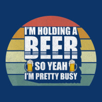 I'm Holding A Beer So Yeah I'm Pretty Busy Beer Drinking Seamless Cap | Artistshot