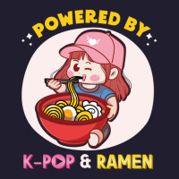 Powered By K Pop And Ramen Japanese Noodles Korean Kpop Novely Seamless Cap | Artistshot