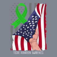 Tissue Donation Awareness Vintage American Flag Green Ribbon Sweatshir Yupoong Trucker Cap | Artistshot