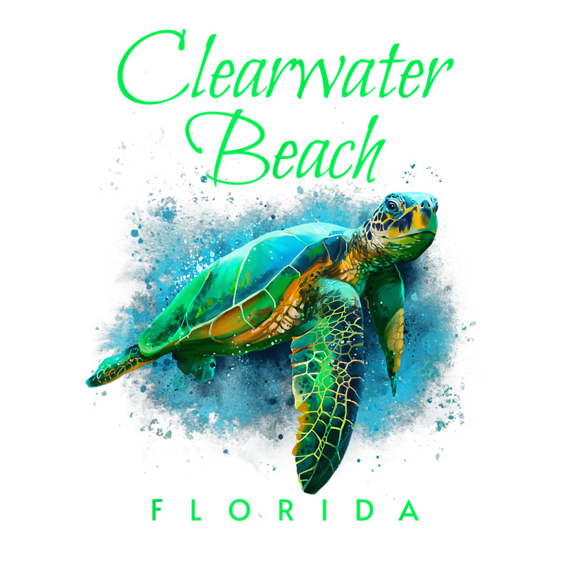 Clearwater Beach Florida Watercolor Sea Turtle Pa Trucker Cap by NikoPittman | Artistshot