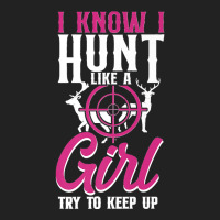 Buck Deer Hunting Hunter Girl Vintage I Know I Hunt Like A Premium Basic Backpack | Artistshot