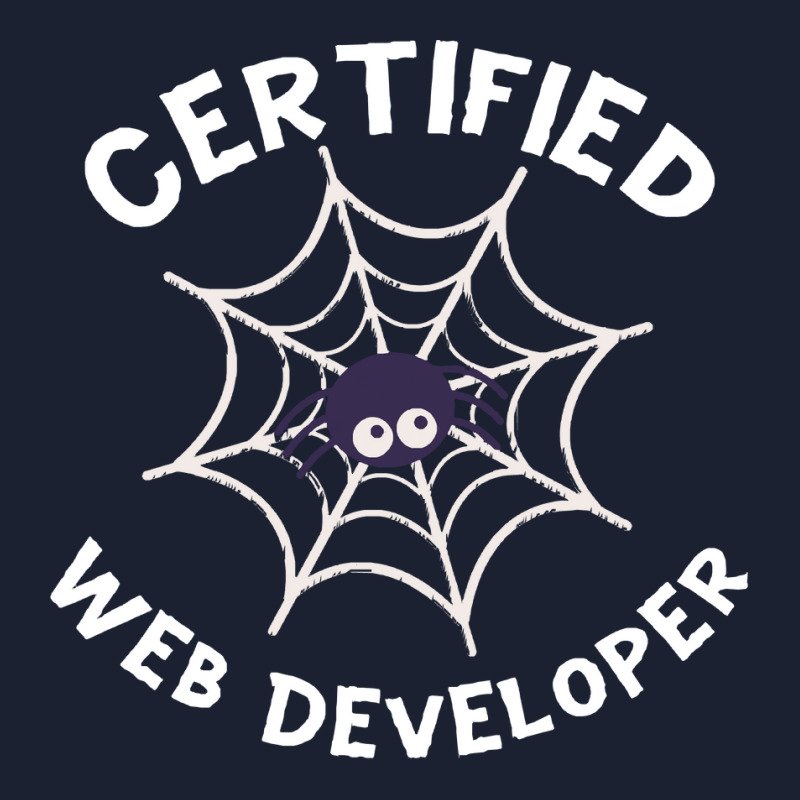 Halloween T  Shirt Certified Web Developer Halloween Spider In Web Tec Basic Backpack | Artistshot