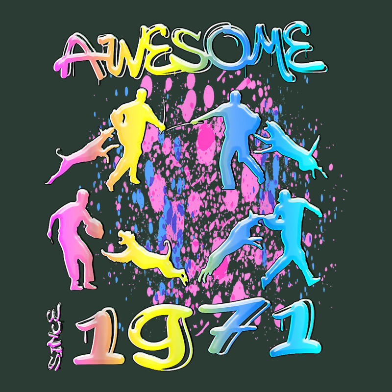 Awesome Since 1971. Agility Dog Training Graffiti Design T Shirt Fashion Visor by sowleomballoucgp | Artistshot