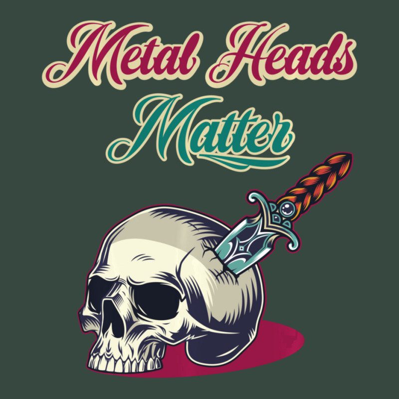 Metal Heads Matter Knife Bone Death Metal Goth Genre Music Seamless Cap by cm-arts | Artistshot