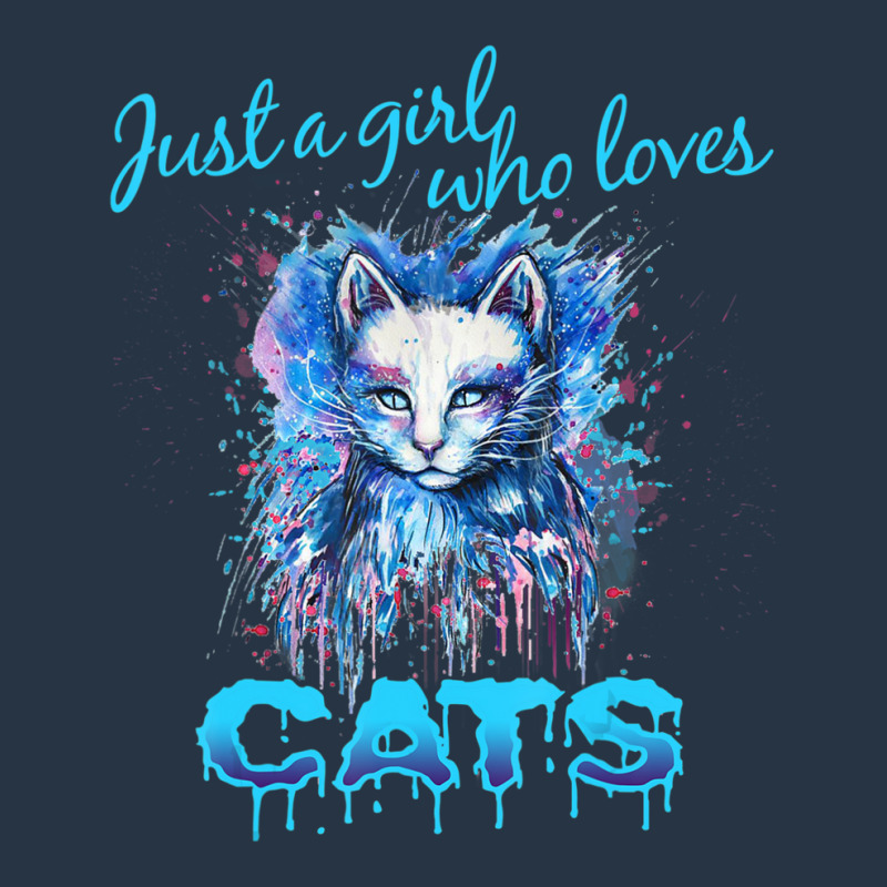 Cute 'just A Girl Who Loves Cats' Tee, Splash Art Cat Lover Yupoong Trucker Cap by thangdinhsinhelf | Artistshot