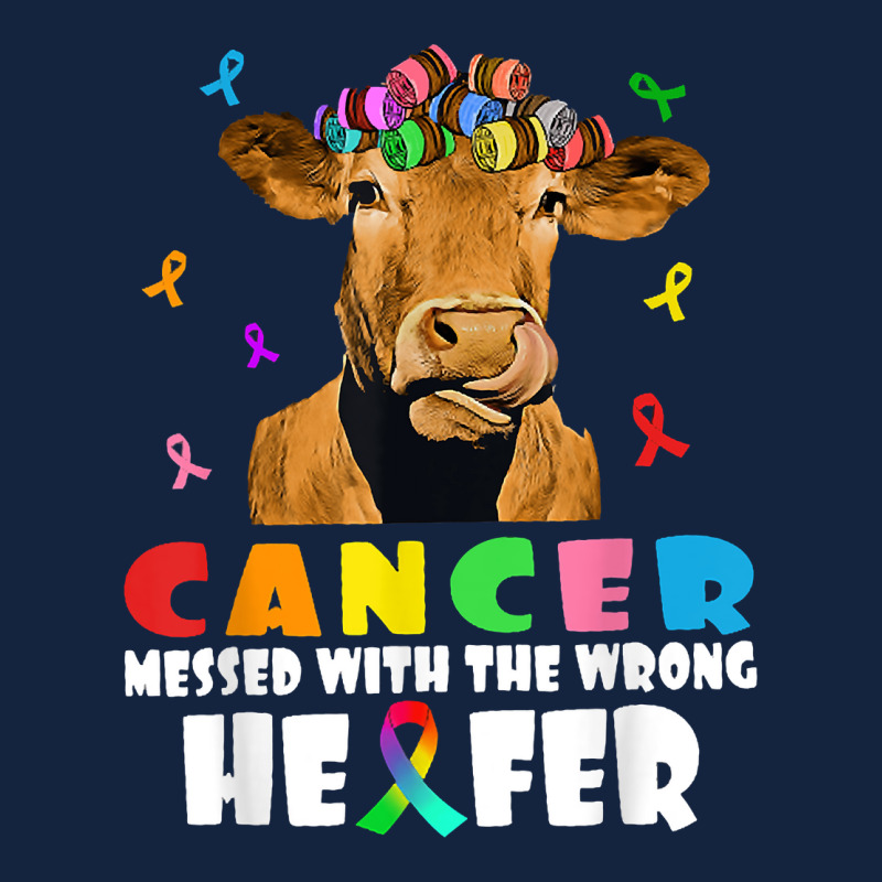 Cancer Messed With The Wrong Heifer Cow Lover Fight Cancer Foam Snapback hat by EdithMcdaniel | Artistshot