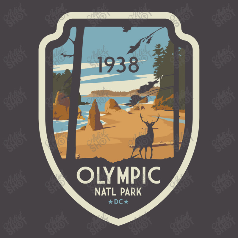 Washington Olympic National Park Retro Vintage Design Gift 5 Panel Snapback Cap | Artistshot