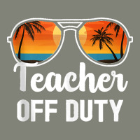 Teacher Off Duty Tropical Summer Vacation Last Day Of School Tank Top Pa Trucker Cap | Artistshot