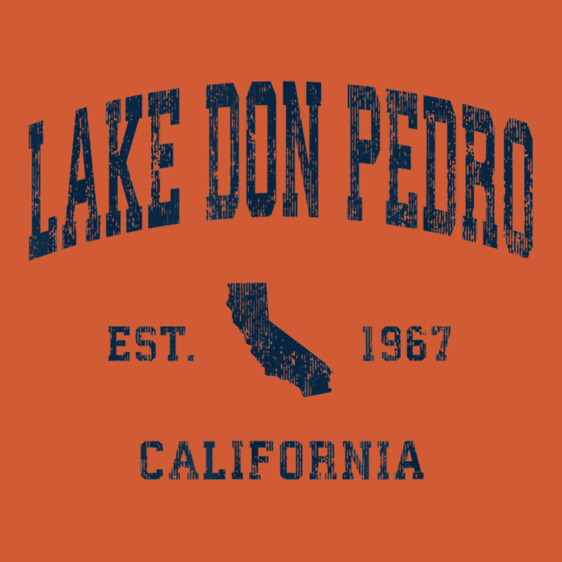 Lake Don Pedro California Ca Vintage Athletic Navy Sports De Pa Trucker Cap by Scout | Artistshot