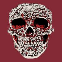 Skull T  Shirt Big Carved Red And White Skeleton Skull Head T  Shirt Basic Backpack | Artistshot