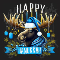 Happy Hanukkah Moose Menorah Jewish T-shirt | Artistshot