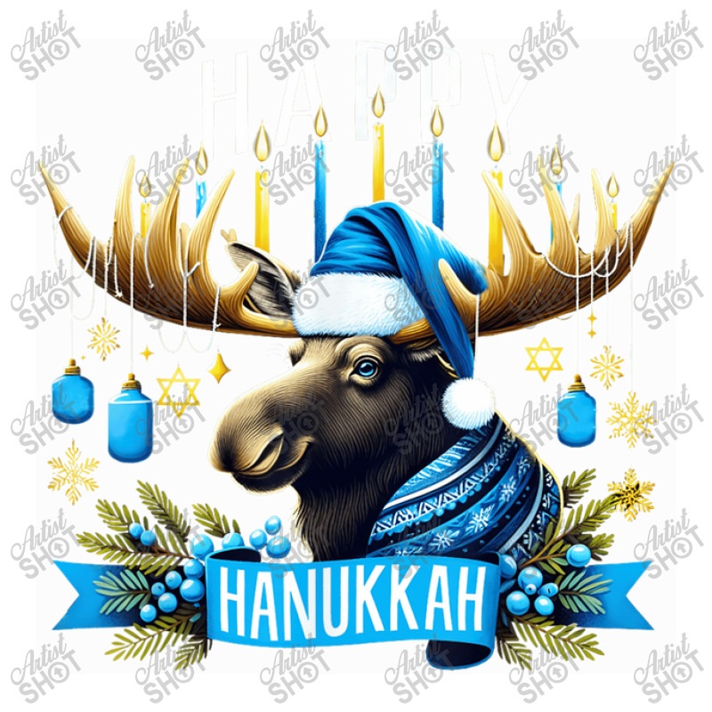 Happy Hanukkah Moose Menorah Jewish Bomber Jacket | Artistshot