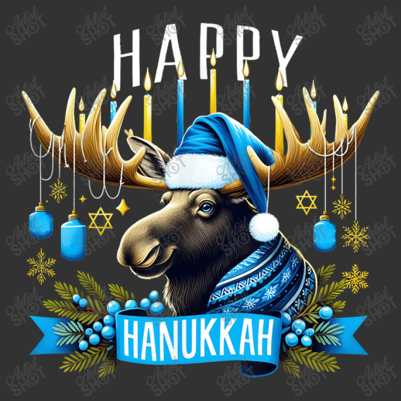 Happy Hanukkah Moose Menorah Jewish Baby Bodysuit | Artistshot